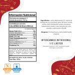 Rompope Deslactosado Sin Azúcar Y Sin Gluten - Imagen 2